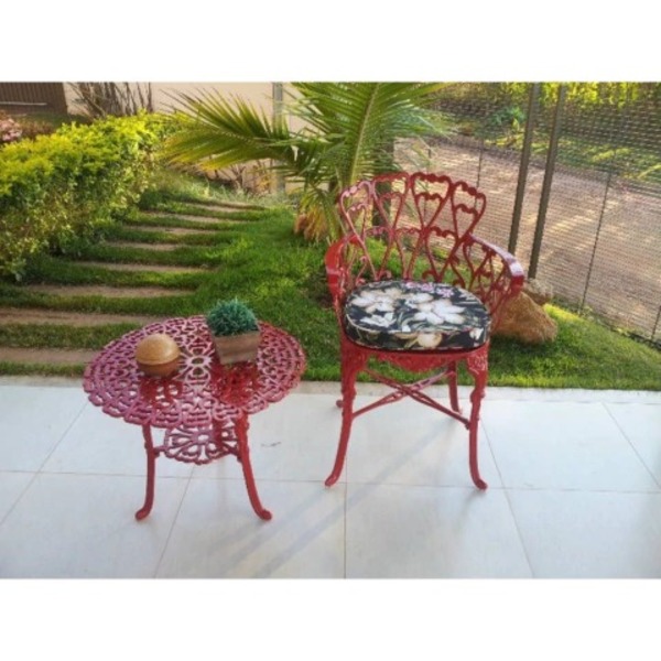 Jogo De Mesa Viena Em Alumínio Fundido - Cód 2044