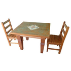 Jogo De Mesa Viola Em Madeira De Demolição - Cód 1828