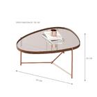 Jogo De Mesas Bergamo Castanho Bronze