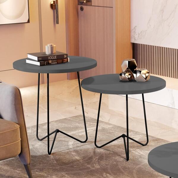 Jogo De Mesas De Apoio Léon Ônix