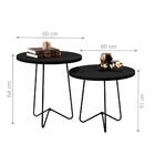 Jogo De Mesas De Apoio Léon Preto