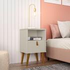 Jogo De Mesas De Cabeceira Brank Off White