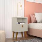 Jogo De Mesas De Cabeceira Brank Off White