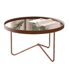 Jogo De Mesas Liechtestein Castanho Bronze