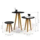 Jogo De Mesas Logan Preto