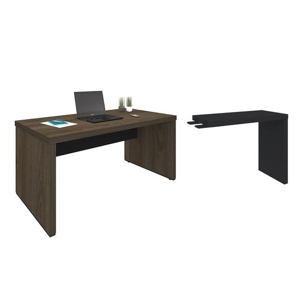 Jogo De Mesas Para Escritório Mendip Charuto Preto