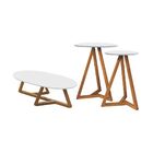 Jogo De Mezanino Lateral Com Mesa De Centro Juventus Branco N