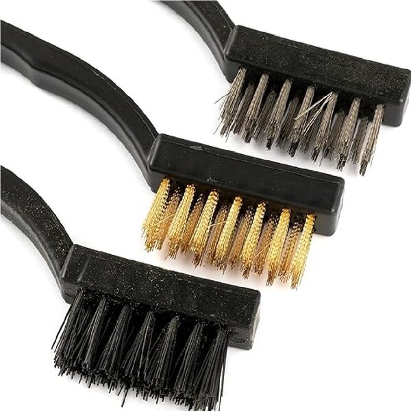 Jogo De Mini Escovas De Aço Manual C/ 3 Peças - Atopy