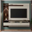 Jogo De Painel E Aparador Vitale Off White Nogal