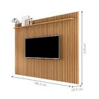 Jogo De Painel Ripado E Nicho 180 Romagna Cumaru