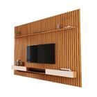 Jogo De Painel Ripado E Nicho 2,2  Island Nature Off White