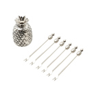 Jogo De Palitos Em Zamac Lyor Pineapple 6 Peças