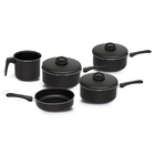 Jogo De Panela Criativa 5 Peças Preto Antiaderente Nigro