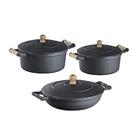 Jogo De Panela Ferro 3 Caçarolas 1 Frigideira E 1 Frita Ovo