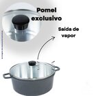 Jogo De Panela Fundida Alumínio Batido Caçarolas 5 Peças Tamp