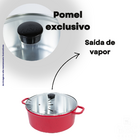 Jogo De Panela Fundida Alumínio Batido Caçarolas 5 Peças Tamp