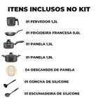 Jogo De Panelas 04 Peças Antiaderentes C/ Tampas De Vidro + 0