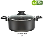 Jogo De Panelas 04 Peças Antiaderentes C/ Tampas De Vidro + 0