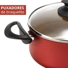 Jogo De Panelas 05 Peças Antiaderentes C/ Tampas De Vidro + 0