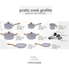 Jogo De Panelas 10 Pçs Indução Revestimento Cerâmico