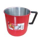 Jogo De Panelas 10 Peças Grande Vermelho Esmaltado Extang