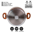 Jogo De Panelas 10 Peças Indução Revestimento Cerâmico Grafite