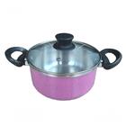 Jogo De Panelas 3 Peças Rosa Pig Alumínio Grosso Docesar