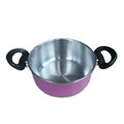 Jogo De Panelas 3 Peças Rosa Pig Alumínio Grosso Docesar