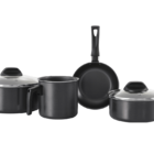 Jogo De Panelas 4 Peças Garlic   - Brinox Grafite Brinox