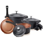 Jogo De Panelas 4 Peças Premier Black Le Cook Lc1849