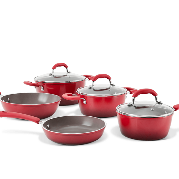 Jogo De Panelas 5 Pçs Antiaderente - Indução- Ceramic Select