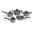 Jogo De Panelas 5 Pçs Brinox Ceramic Life Optima Stone Indução