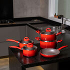 Jogo De Panelas 5 Peças Ceramic Life Granada Com Fundo De Ind