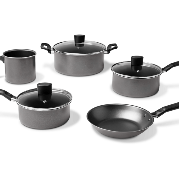 Jogo De Panelas 5 Peças Garlic Brinox - Brinox Grafite Brinox