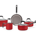 Jogo De Panelas 5 Peças Saffron - Brinox Vermelho Brinox