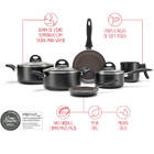 Jogo De Panelas 6 Peças - Ceramic Life Smart Plus Brinox Pret