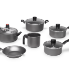 Jogo De Panelas 6 Peças Com Panela De Pressão Garlic - Brinox