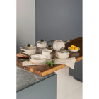 Jogo De Panelas 7 Peças Ceramic Life Suprema Vanilla  - Brinox