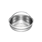 Jogo De Panelas Aco Inox Com Fundo Triplo 5 Pc Tramontina