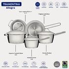 Jogo De Panelas Allegra 5 Peças Pegador De Massa Tramontina