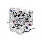 Jogo De Panelas Alumínio Polido Com Panela De Pressão Nigro