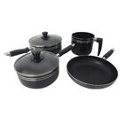 Jogo De Panelas Antiaderente 4 Peças Conjunto Teflon Tampa De