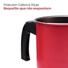 Jogo De Panelas Antiaderente Brinox Preserve Vermelha 10 Peças