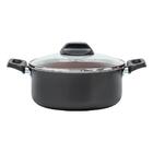 Jogo De Panelas Antiaderente Brinox Topázio Preto 7 Peças