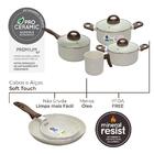 Jogo De Panelas Antiaderente Ceramic Life Smart Plus Vanilla