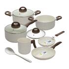 Jogo De Panelas Antiaderente Ceramic Life Smart Plus Vanilla