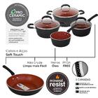 Jogo De Panelas Antiaderente Cerâmica De Indução 8 Peças Brin