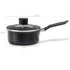 Jogo De Panelas Antiaderentes Pretas 5 Peças Ebony - Brinox P