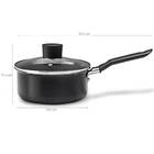 Jogo De Panelas Antiaderentes Pretas 5 Peças Ebony - Brinox P