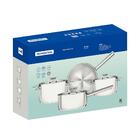 Jogo De Panelas Brava Fundo Triplo E Conjunto Self-service Tr